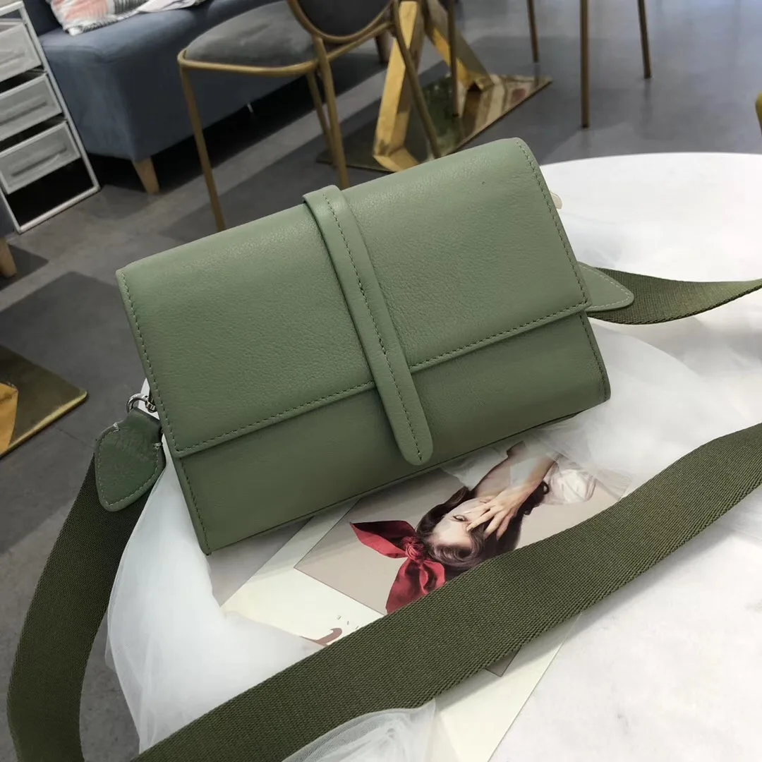 

free shipping 2020 the new style fashion and dress genuine cow leather women one shoulder bag crossbody bag 22cm6 color