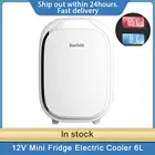 Мини-холодильник Электрический, 12 В, 6 л, с функцией горячего и холодного использования