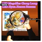 Инструменты для вышивки картин со стразами новое увеличительное стекло с подсветкой клип-на рабочий стол светодиодный настольная лампа для чтения большие линзы увеличительное стекло с зажимом