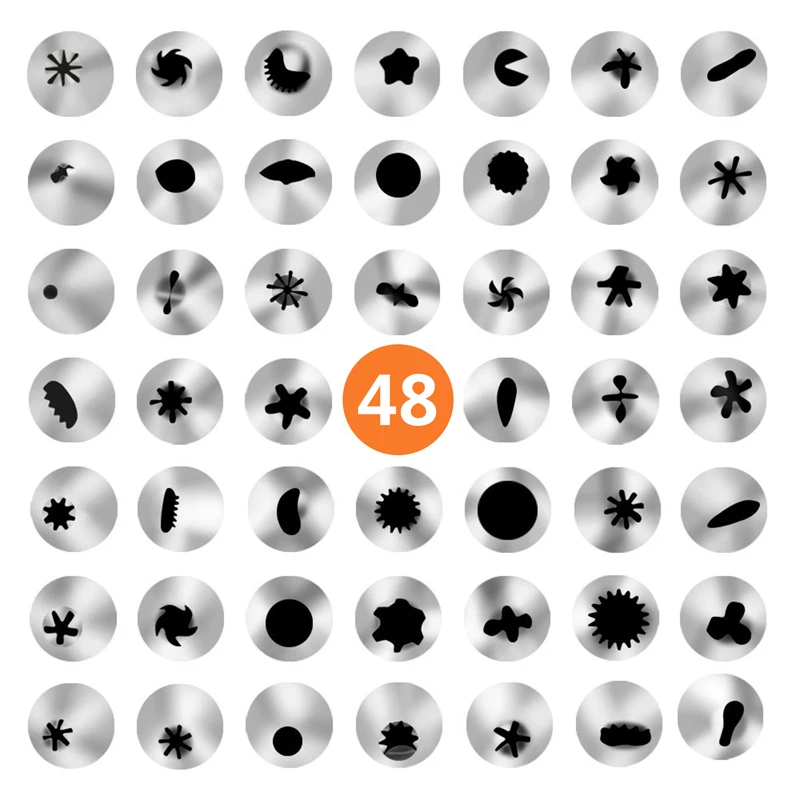 112 шт./компл. Кондитерские насадки из нержавеющей стали для крема с кондитерским