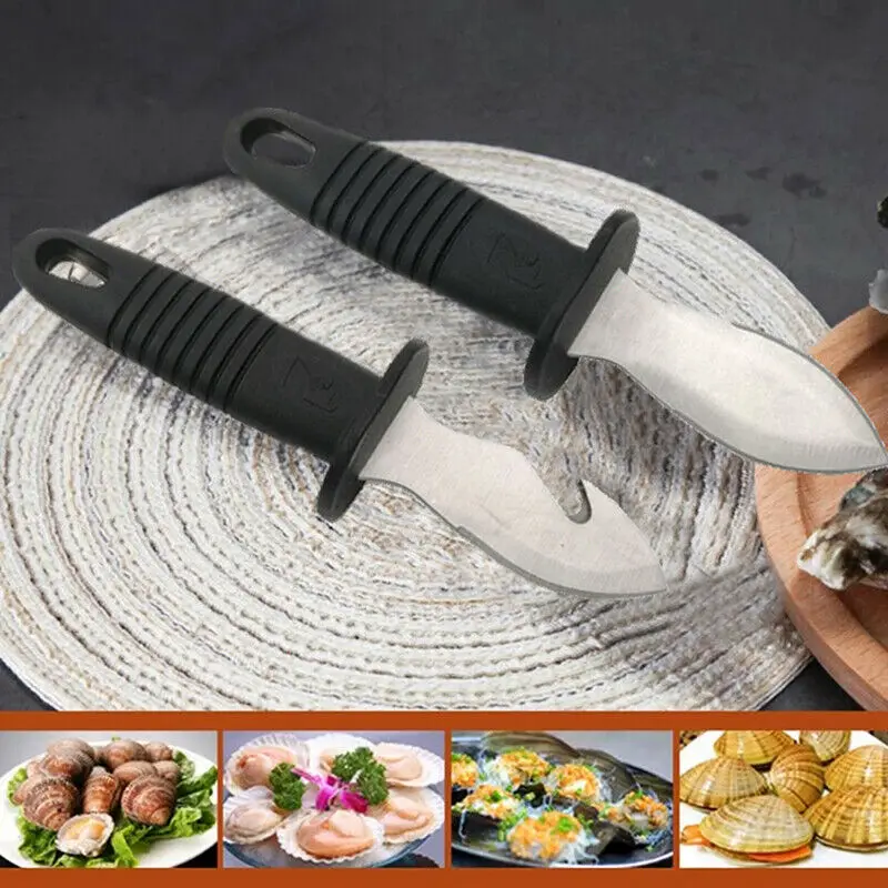 

Sharp-Edged Shell Supply Party Dinner Seafood Restaurant Supplies Clam Scallops Shucker Tool Seafood Opener Kitchen Tool