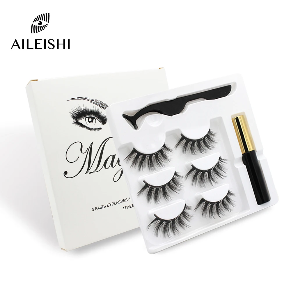 Прямая поставка магнитные накладные ресницы натуральный магнит Пинцет для