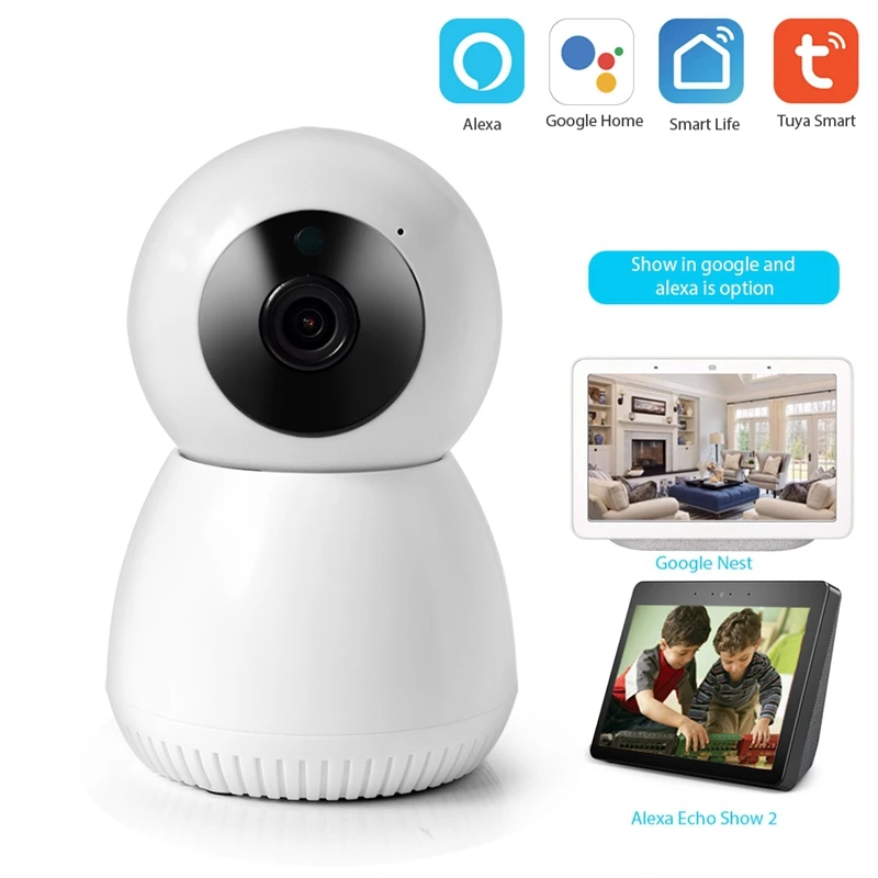 Hot 3C-Wifi Ip Camera Smart Wireless Security 1080P 2MP Tuya Life App Two Way Audio Motion Detector Night Vision EU | Электроника