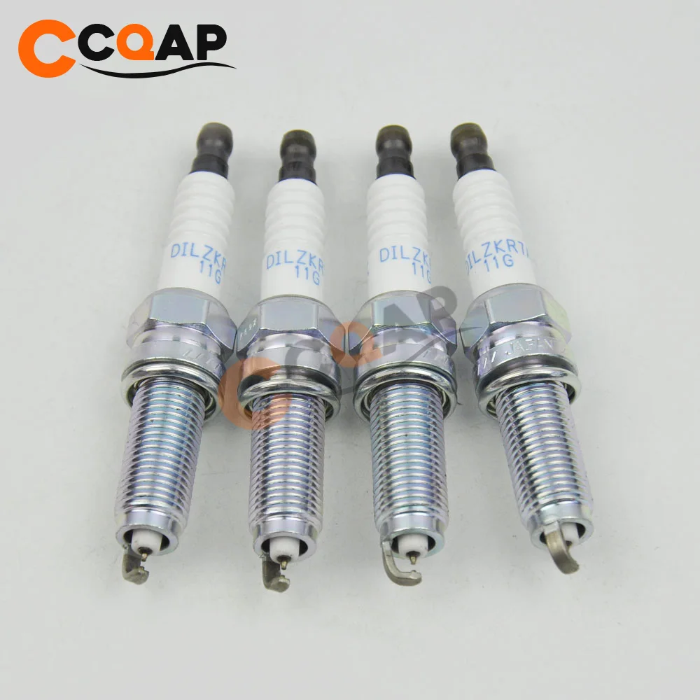 Двойная иридиевая Свеча зажигания 12290 R71 L01 DILZKR7A11G для Honda Accord Odyssey Pilot 12290R71L01 4