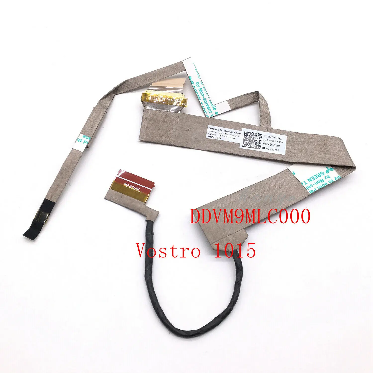 

New Lcd Cable Lvds Wire Screen Line For Dell Vostro 1015 047xnf DDVM9MLC000 DDVM9MLC002 laptop LCD LED LVDS Display Ribbon video