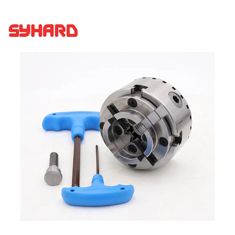 

Woodworking Chuck 4" Inch 100mm Thread 1-8 Clamping Range 8-60mm KP96 4-Jaws Self-centering Chuck For Wood Lathe