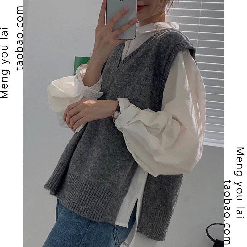 

Свитер женский осенний трикотажный, теплый, однотонный