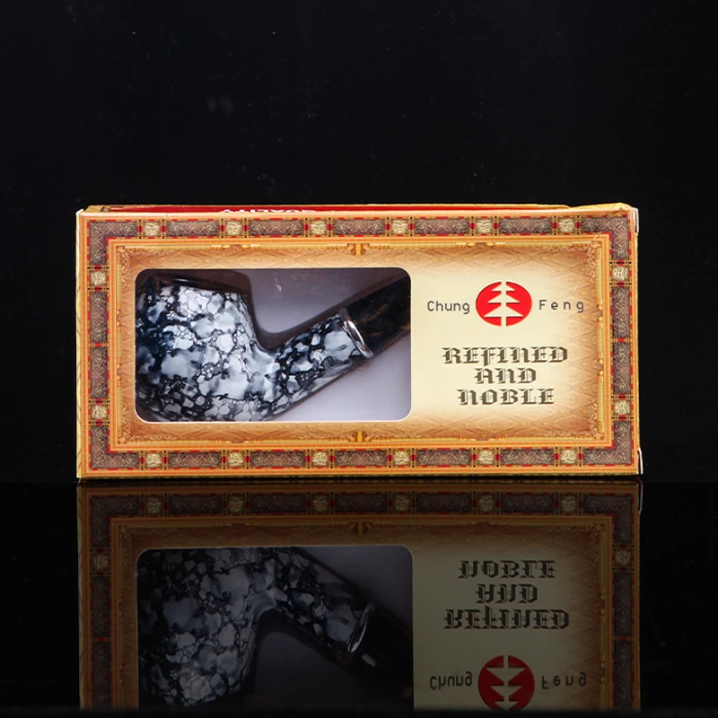 Новинка 1 шт. мраморная портативная Смола деревянная курительная трубка Табак