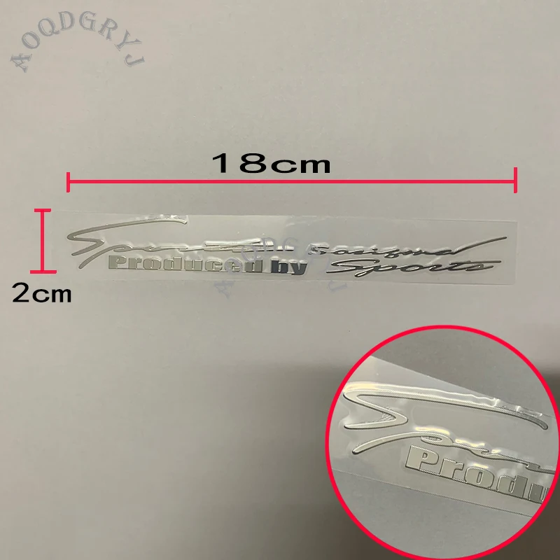 

1 Piece Sport Silvery Nickel Metal Automotive Sticker Car Badge Logos Decal Auto Decals Car Styling Accessories