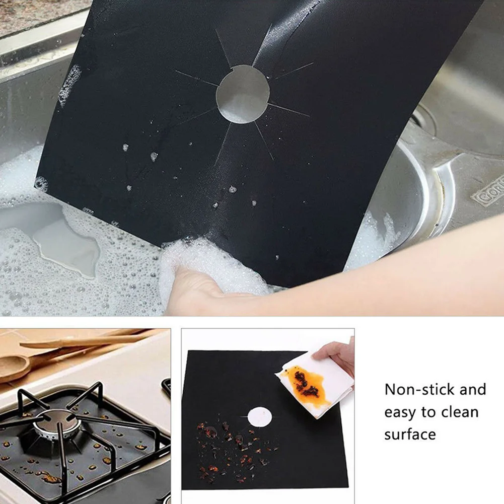 1/4/6Pcs Reusable Gas Stove Top Cover Protective Cleaning Mat Pad Kitchen Tool | Дом и сад