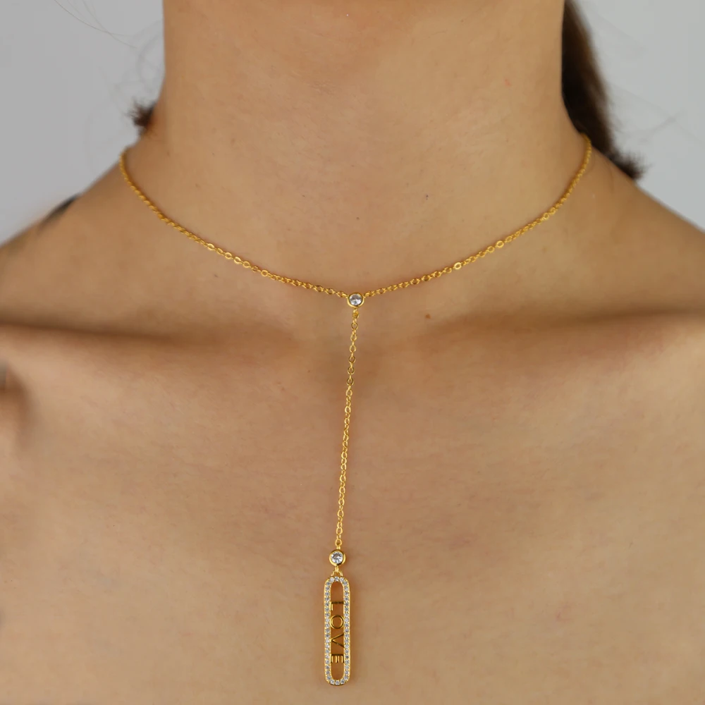 Круглый cz станция золотая цепочка подарок на помолвку или свадьбу Милая подвеска