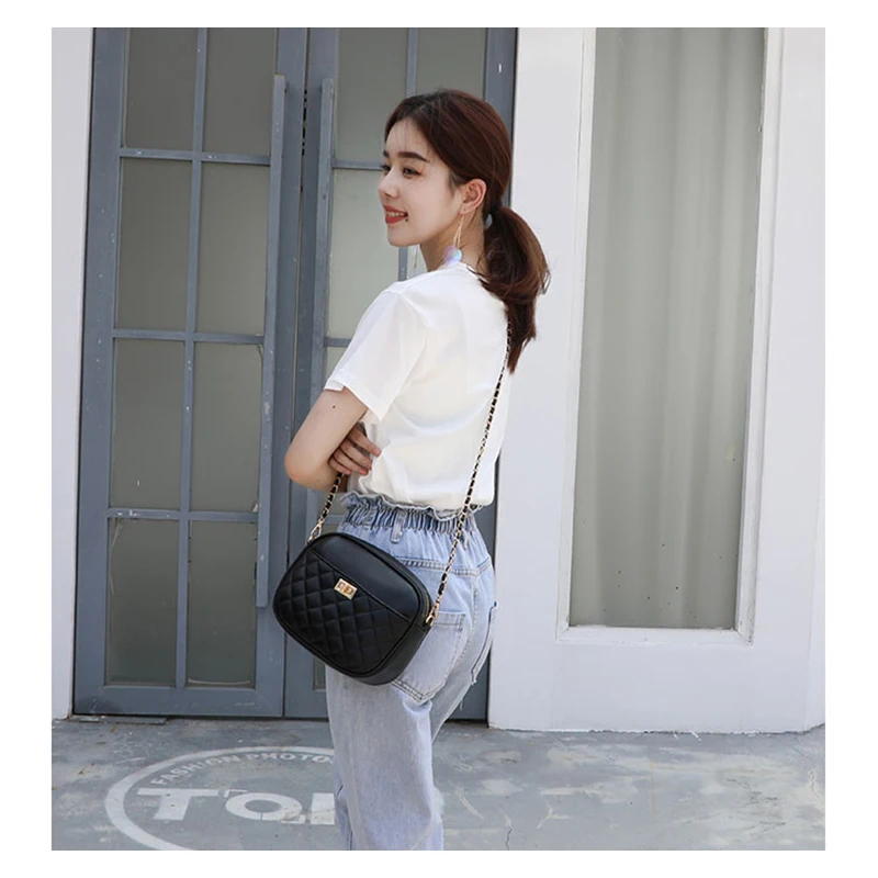 YBYT модные ромбовидные решетки сумки через плечо для женщин Высокое качество pu