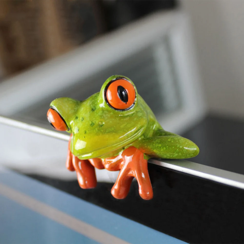 Креативная 3D фигурка лягушки декоративное украшение статуя Декор для дома и сада