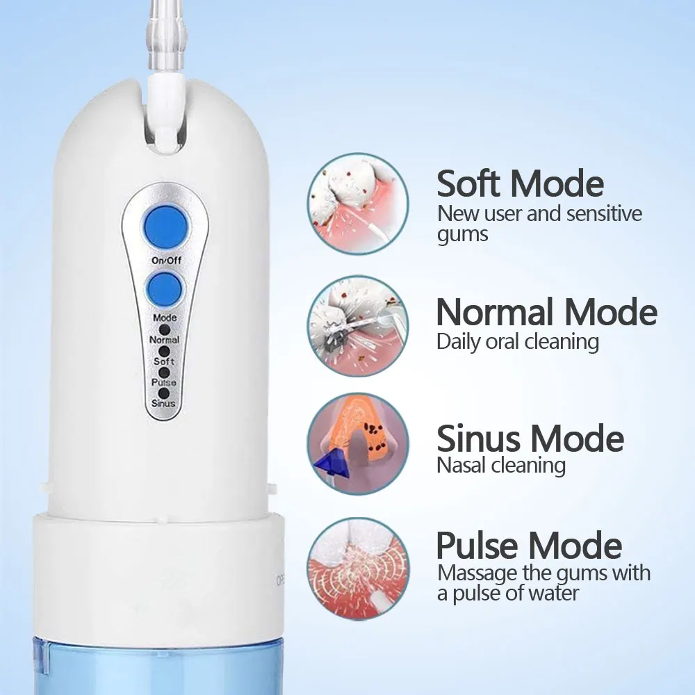 Портативный ирригатор для полости рта 4 режима USB 5 насадок|Ирригаторы рта| |