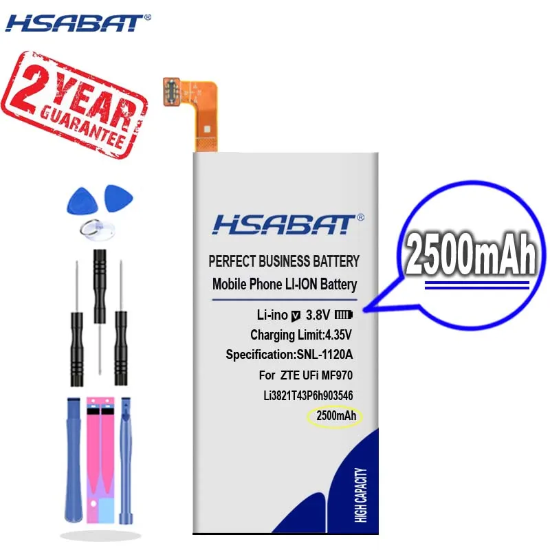 Новое поступление [HSABAT] 2500mAh Li3821T43P6h903546-H аккумулятор для мобильного Wi-Fi