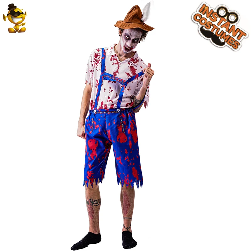 

Men's Bloody Oktoberfest Costume Dress Up Adult Role Play Purim Costumes Halloween Cosplay Sets