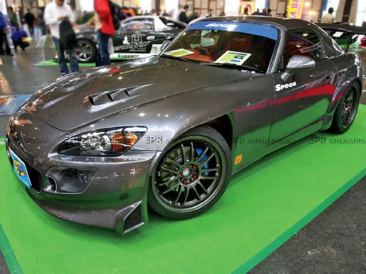 FRP передний бампер для Honda S2000 AP1 AP2 SP стиль широкий корпус стекловолокно передний бампер(без противотуманный светильник) обшивка кузова