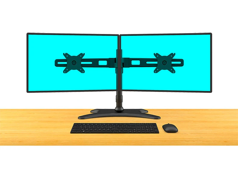 high quality Aluminum Alloy 15-27 inch Dual Monitor Holder 360 Rotation Free Lifting Tilt Stand Loading 10kgs Each Head | Электроника