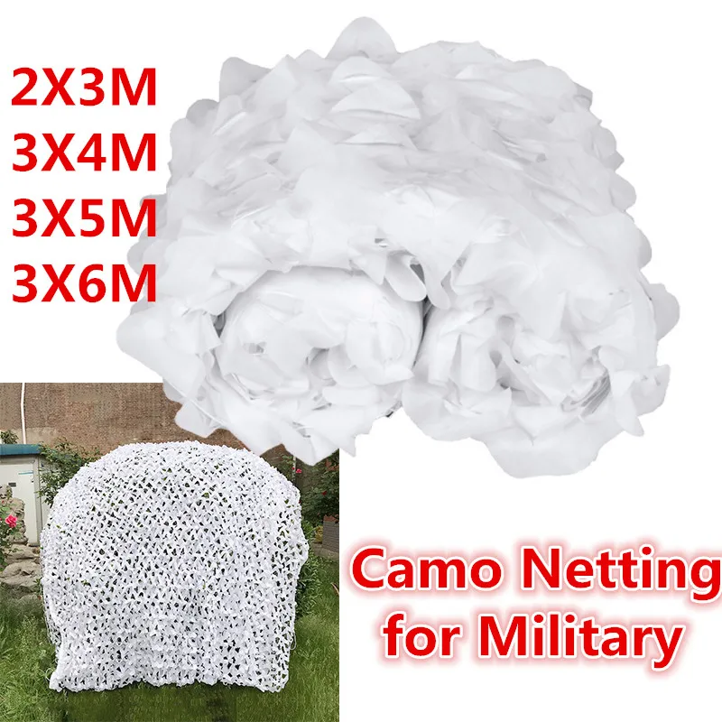 Военная белая камуфляжная сетка для защиты от солнца кемпинга охоты слепых