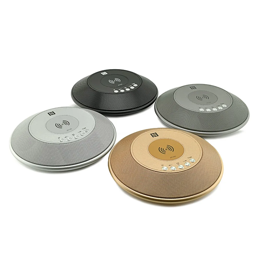 Новый беспроводной Bluetooth динамик QI Беспроводное зарядное устройство с fm радио NFC