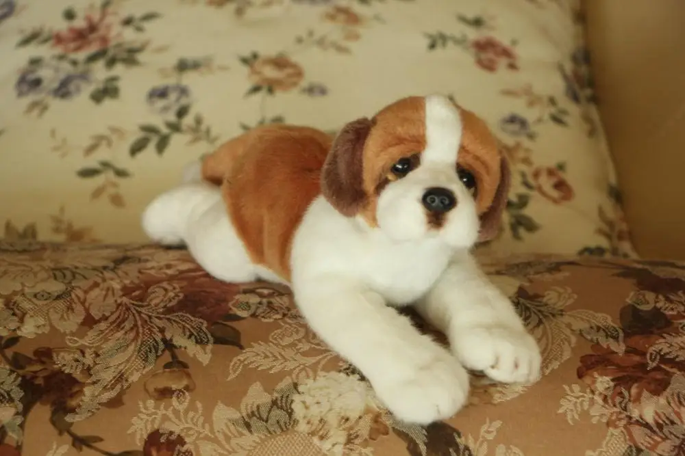 Имитация плюшевой игрушки Saint Bernard около 21 см мягкая кукла для собаки детская