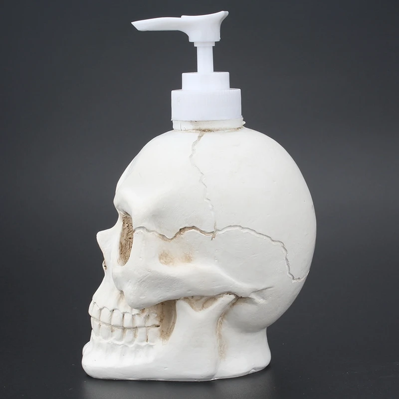 

Skull Bottling Fillable Bottle Creative Bottle Shower Gel Dispenser Liquid Soap Bag 350ML
