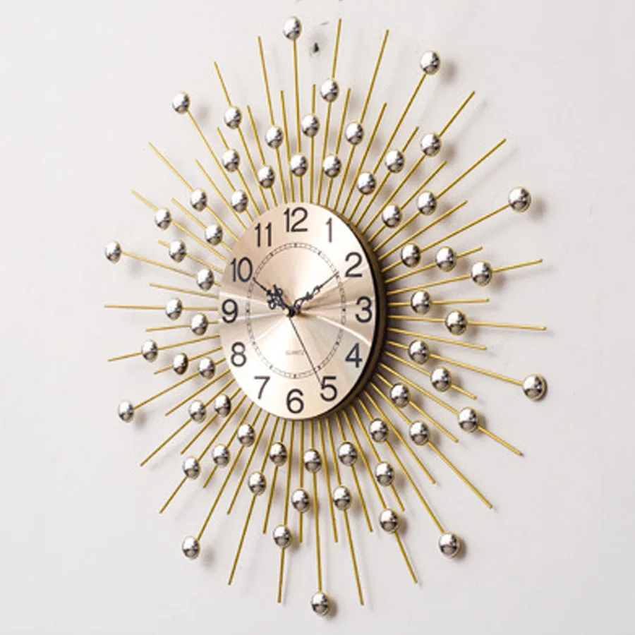 Роскошные большие настенные часы современный дизайн европейский стиль 3D