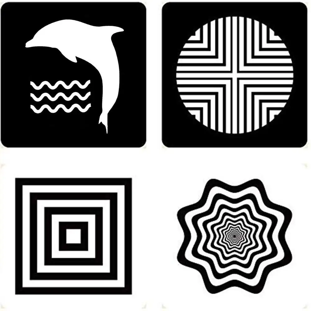 40 шт./компл. детская книга с высокой контрастностью Детский обучающий Карманный