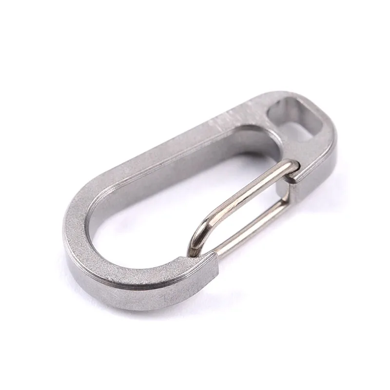 Титановый карабин брелок кольцо для ключей пряжка Быстросохнущий крючок
