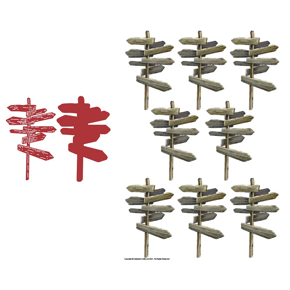 

Arrival Novelty Diy This Way Reflections Metal Cutting Dies Scrapbooking Album Diary Ornament Essentials Embossing Craft Molds