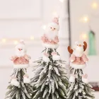 Рождественское плюшевое украшение для куклы, подвесное украшение в виде снеговика, Санта-Клауса, кулон на рождественскую елку, Dcor для вечерние, новый год 2022