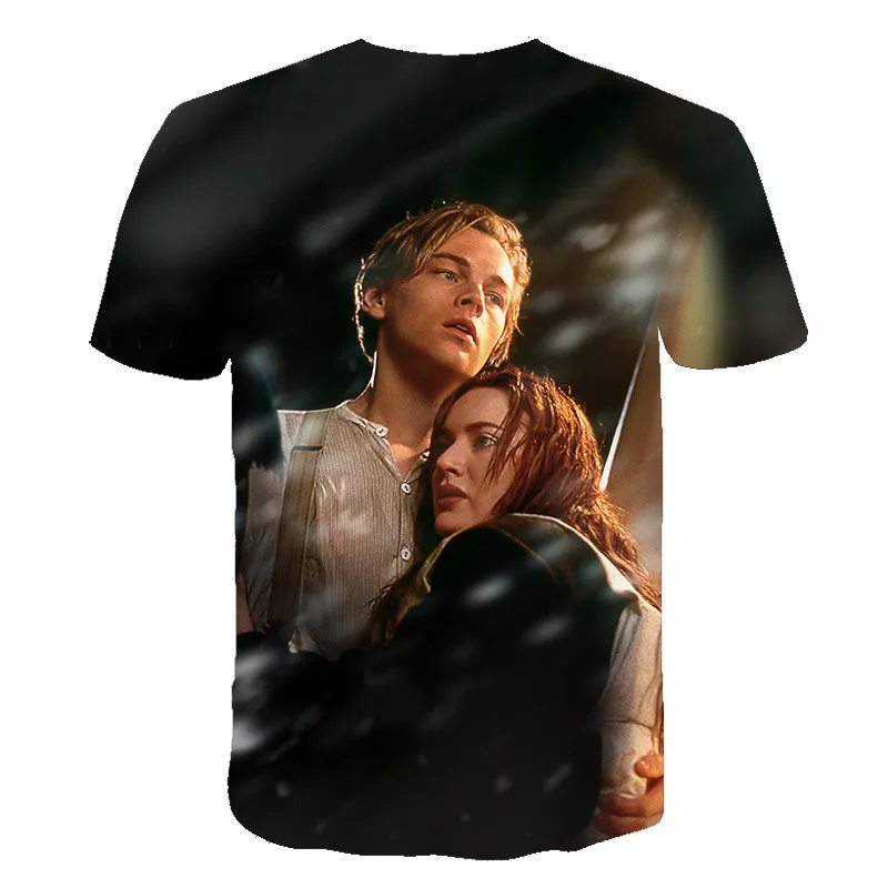 

3D print Anime game t shirt streetwear tops Love movie Titanic men Women fashion t-shirt Harajuku kids shirts homme t shirt