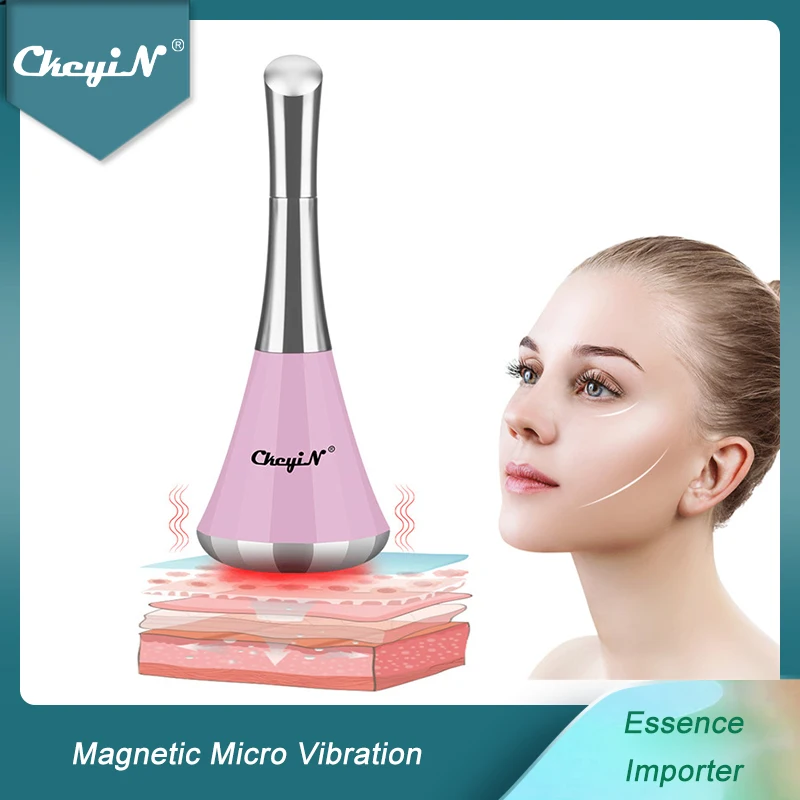 

CkeyiN Magnetic Micro Vibration Face Massager Essence Import Skin Rejuvenation Massage Bar Facial Wrinkle Remove Lifting Firming