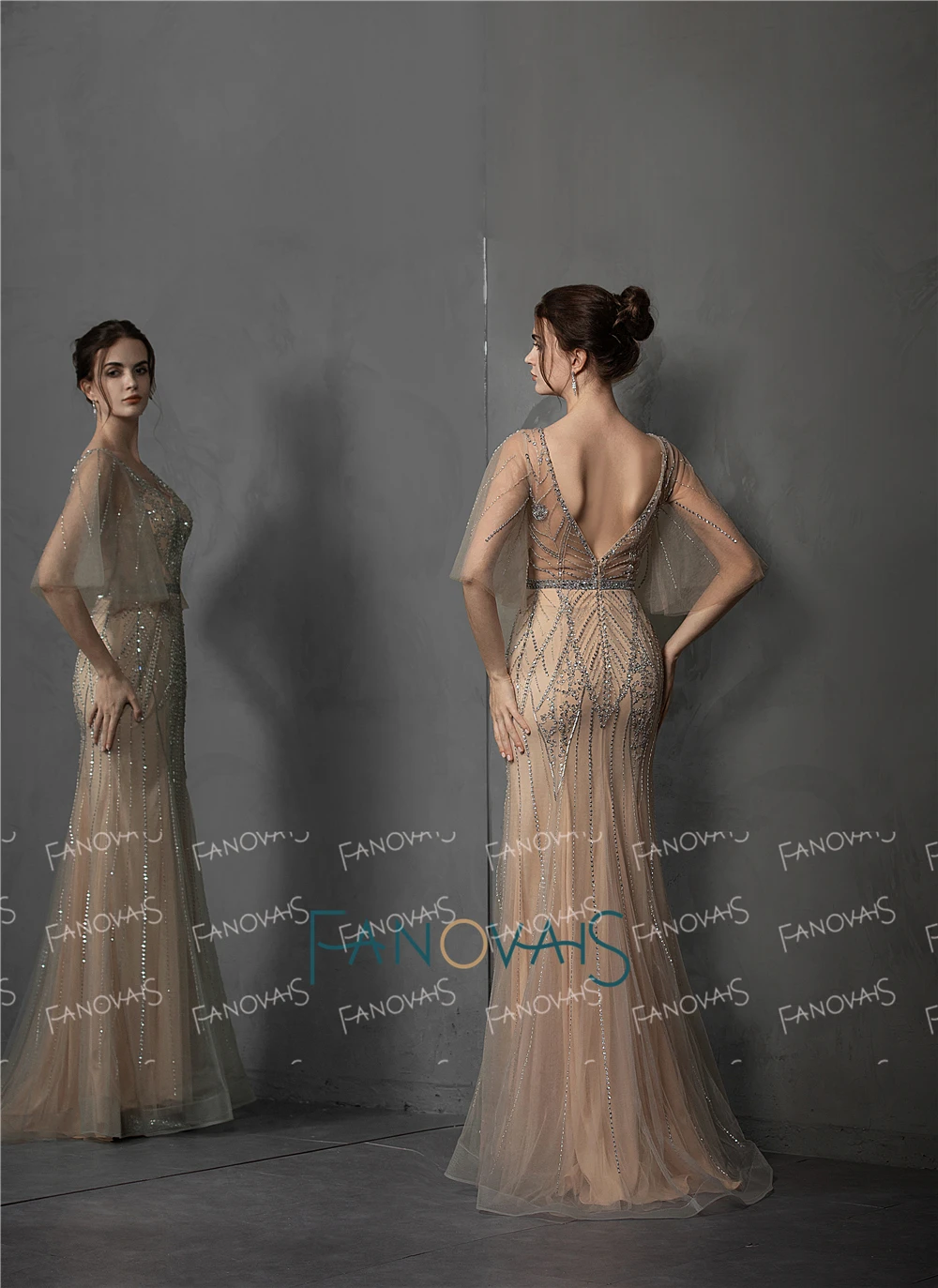 Элегантные вечерние платья Русалочки 2020 вечернее платье ручной работы с бисером