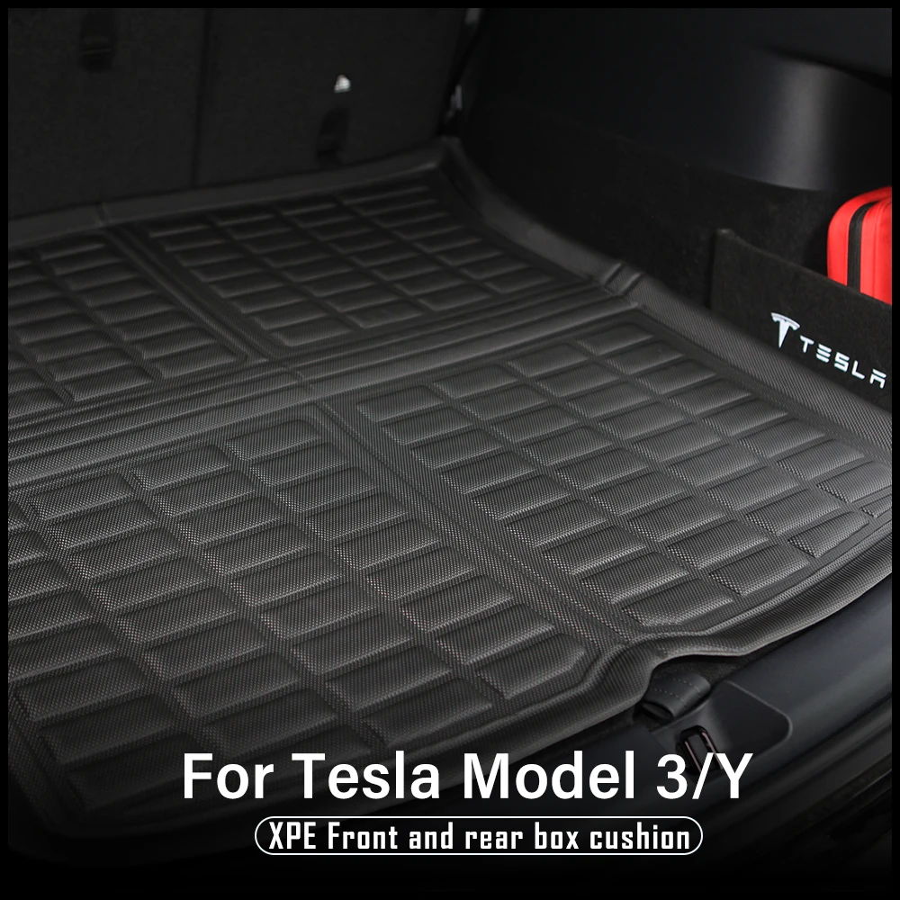 Аксессуары для Tesla Model Y 2021 специальный коврик багажа ModelY 2022 подкладка багажника