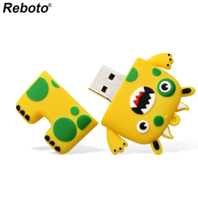 Мультфильм USB флэш-накопитель прекрасный Монстр Робот 64 ГБ 32 ГБ 16 ГБ 8 ГБ карта памяти U диск флэш-диск креативный подарок мини-накопитель