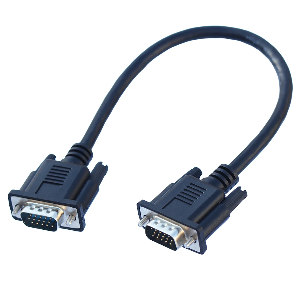 30 см VGA короткий кабель HD Full 15 Pin Штекерный RGB провод медный сердечник для