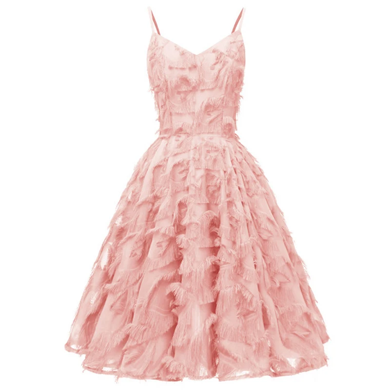 Знаменитостей высокое качество красное платье с кисточками без рукавов v