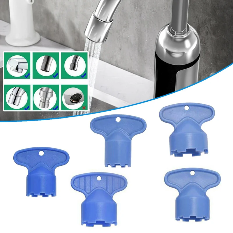 

Plastic Faucet Aerator Repair Replacement Tool Spanner for Aerator Wrench Sanitary Ware Faucet Inflator Filter Liner Tool 5pcs