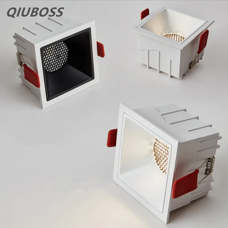 Приглушаемый антибликовый COB светильник в виде сот, 10 Вт, 12 Вт, 15 Вт, фонарь для спальни, светильник ильник ing Hon