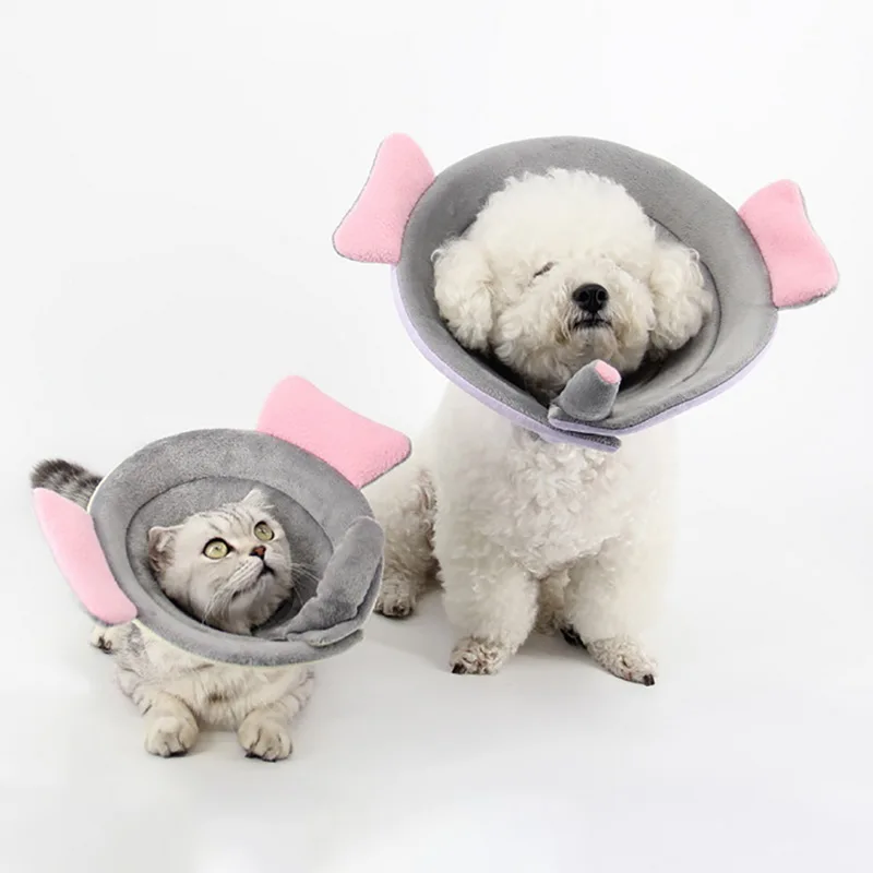 PAPASGIX модный ошейник для собак против укусов круглый милый защитный заживляющий