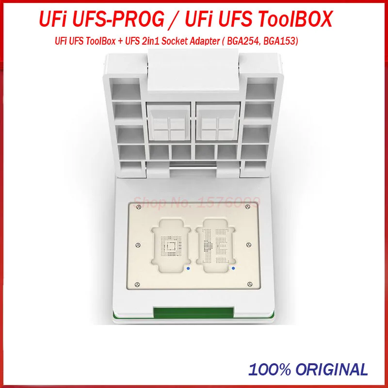 2022 новый оригинальный UFi-UFS ящик для инструментов + UFS 2 в 1 адаптер розетки (BGA254 BGA153)