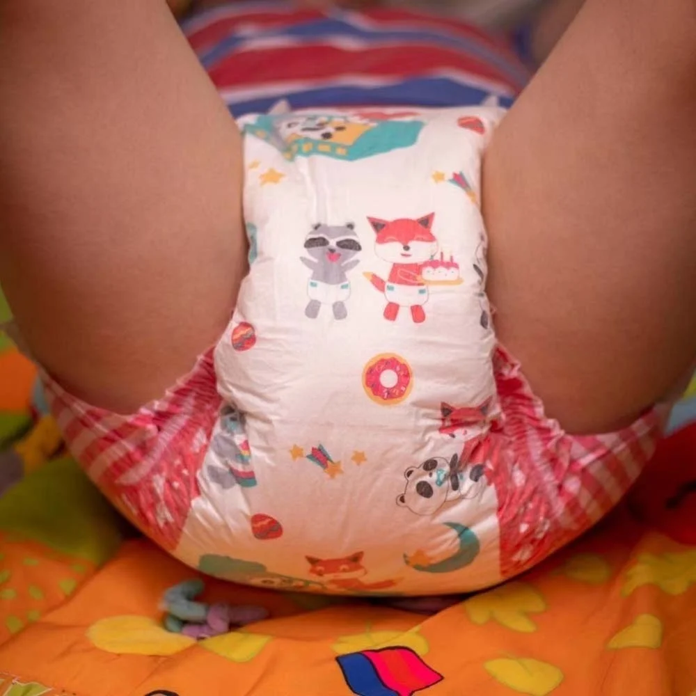 1 шт. abdl взрослые детские подгузники onesize с большой талией красный принт DDLG