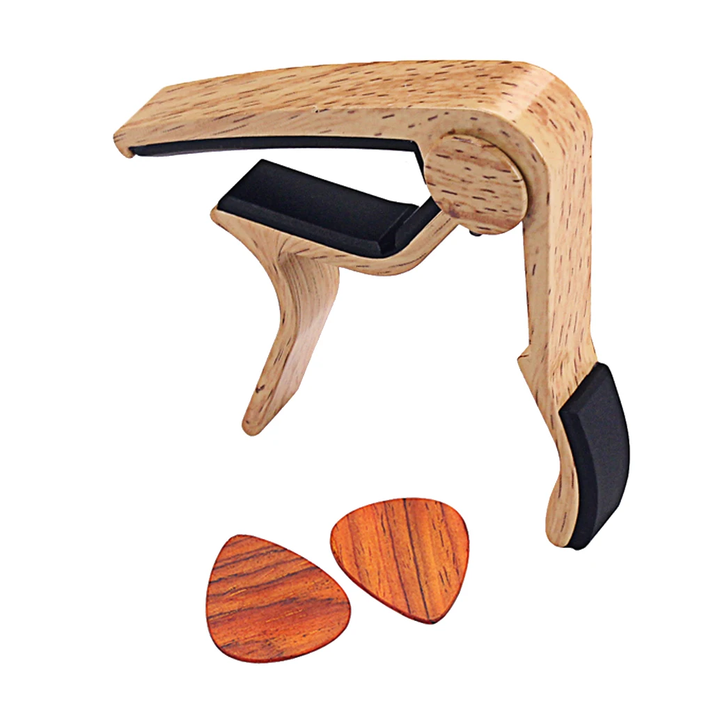 

Практичный Алюминий гитарный Капо-тюнер с деревянной выбирает быстрый ответ