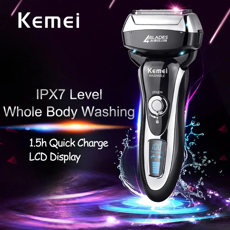 KEMEI мужские электробритвы всего тела стиральная точность клипер Maquina De Afeitar