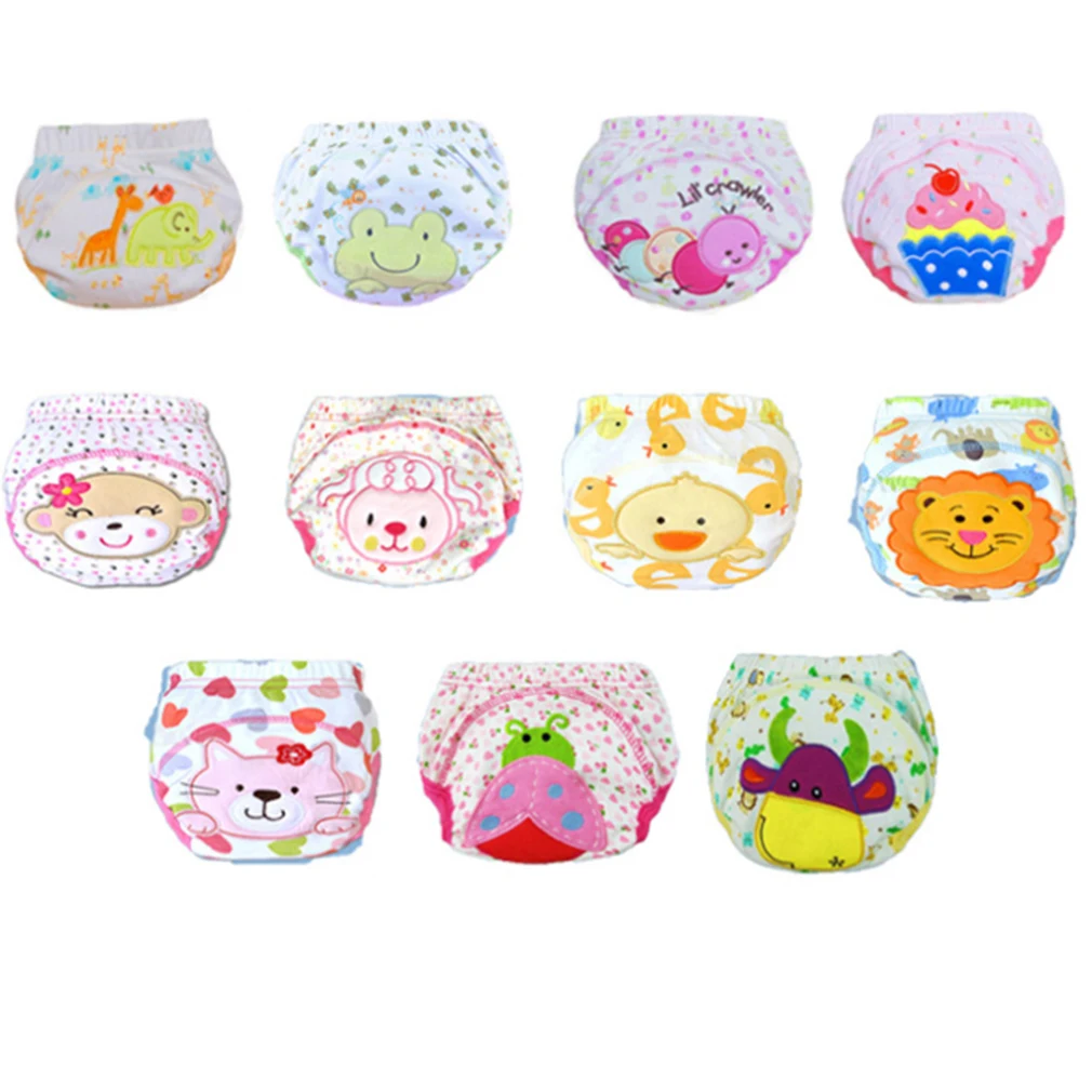 Дышащие моющиеся тканевые подгузники для мальчиков и девочек нижнее белье брюки