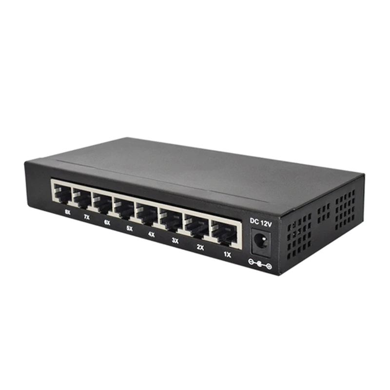 Управляемый коммутатор с 8 портами Gigabit управляемый Ethernet 10/100/1000M VLAN | Компьютеры и
