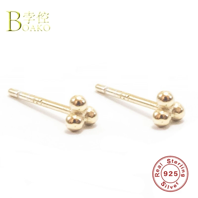 

925 Sterling Silver Earrings For Women Gold Star Pendant Earrings Female Cartilage Ear Bone Pirecing Earring Girl Party arete B5