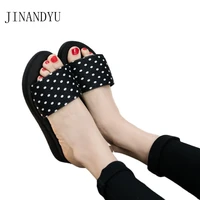 leopard print wedges slippers casual beach shoes for women slippers non slip comfy new shoes women summer shoes woman platform