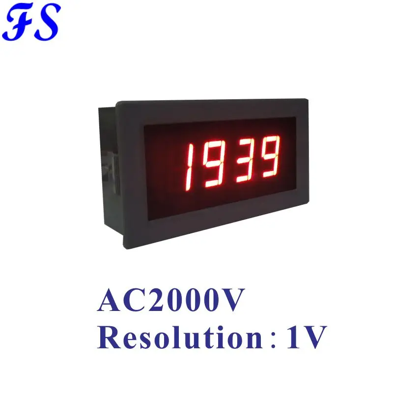 Цифровой измеритель напряжения переменного тока 2000 в разрешение 1 светодиодный